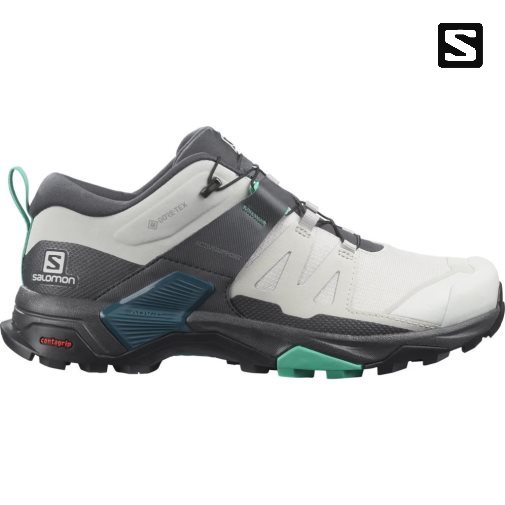 Tenis Senderismo Salomon X Ultra 4 GTX Mujer Blancos Negros | MX DKAE285